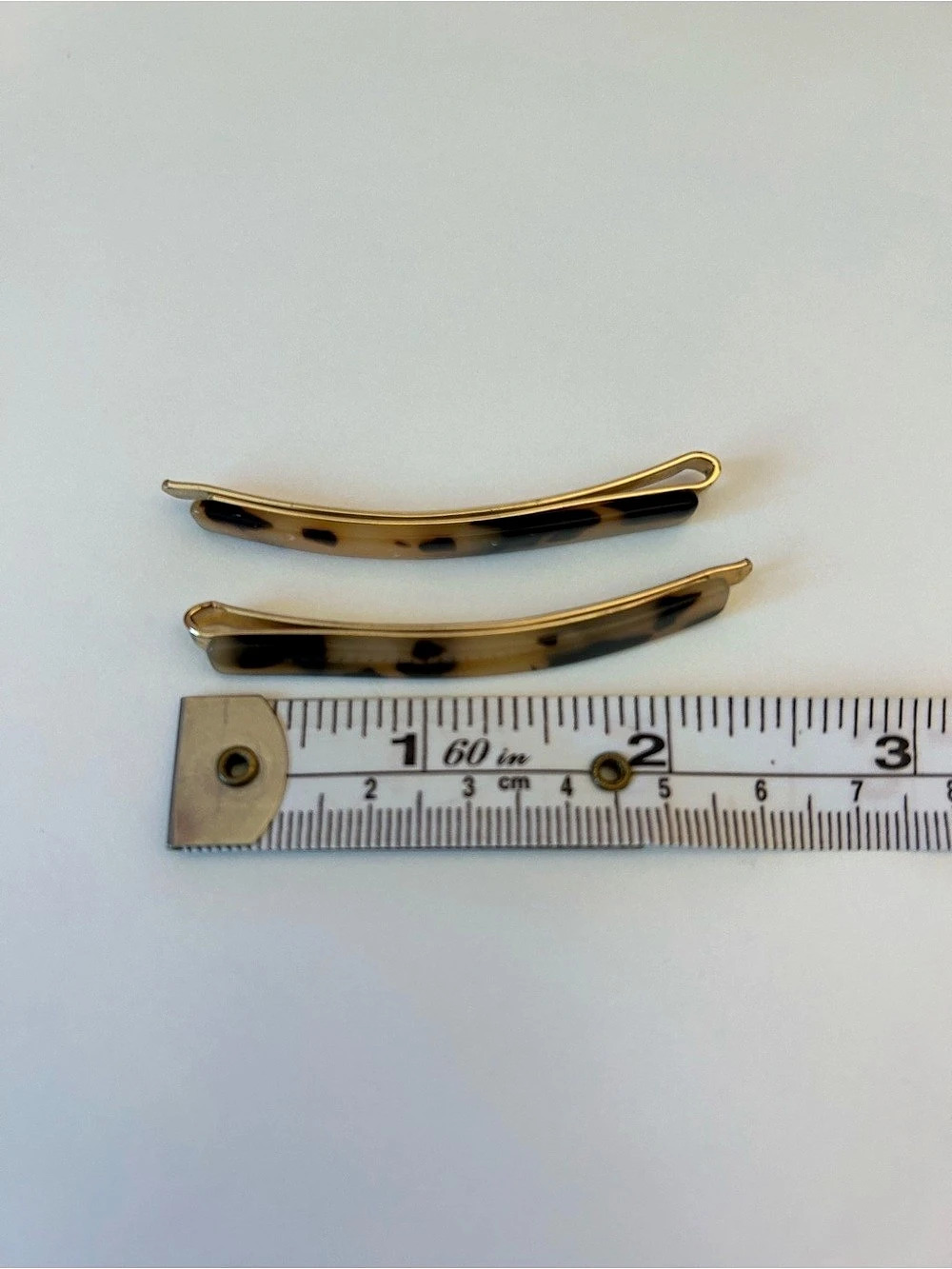 Tortoiseshell Hair Clips in Brown & Black Like New